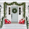 Set of 6 Pre-Lit White LED Lights Holiday Garland, Wreath, Swags for Christmas - 2 of 4