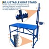 600 LBS Goat Milking Stand, Goat Stand with Feed Bin, Livestock Stand with Adjustable Size for Grooming, Shearing - 4 of 4