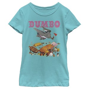 Girl's Dumbo Classic Storybook Cover T-Shirt - 1 of 4