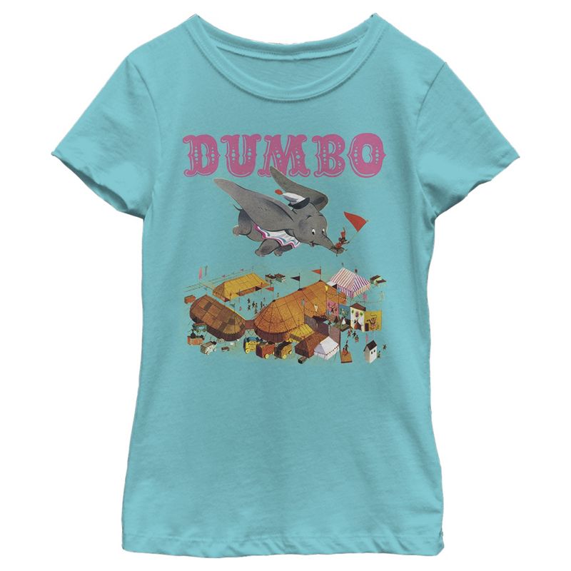 Girl's Dumbo Classic Storybook Cover T-Shirt, 1 of 5
