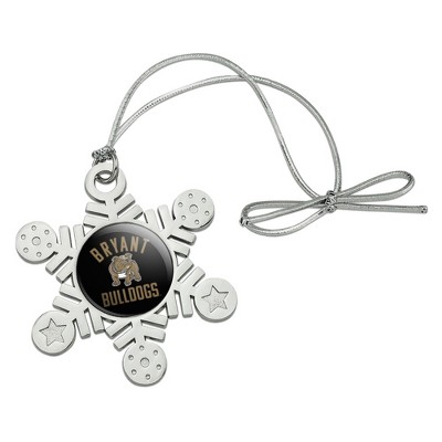 Bryant University Official Logo Metal Snowflake Christmas Tree Holiday Ornament