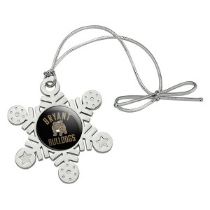 Bryant University Official Logo Metal Snowflake Christmas Tree Holiday Ornament - 1 of 3