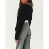 Shurgs for Women Bolero Long Batwing Sleeve Sweaters Open Front Casual Knitted Sweaters - 4 of 4