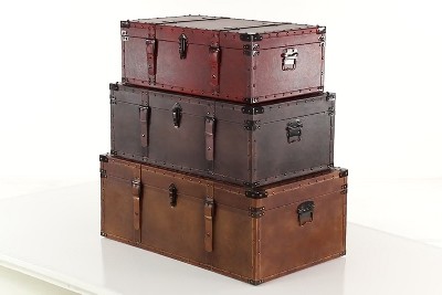 Daily Find  Pottery Barn Faux Leather Dorm Trunk - copycatchic