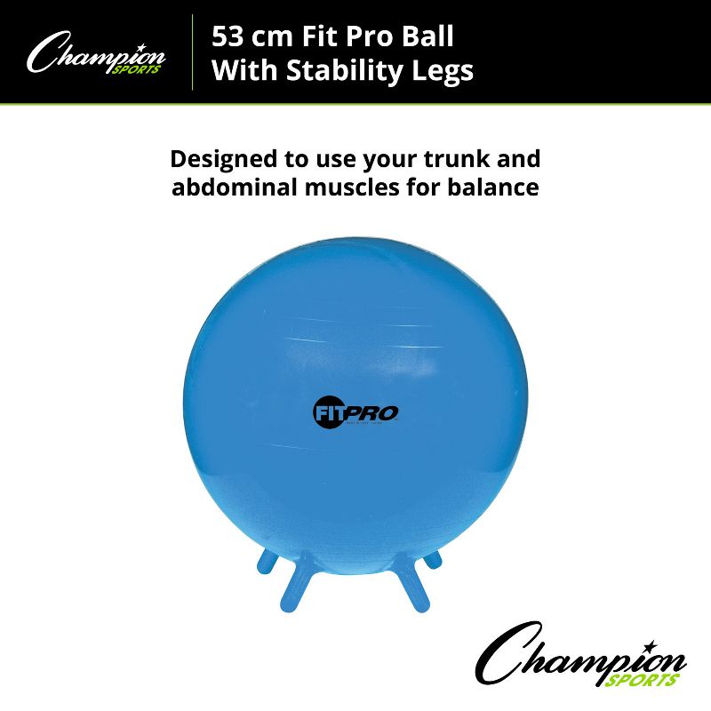 Champion Sports FitPro Ball with Stability Legs, 3 of 6