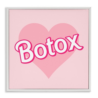 Stupell Industries Pink Heart Botox, 12" x 12"