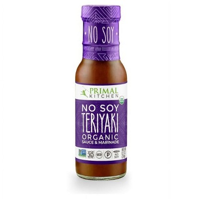 Primal Kitchen Organic No Soy Teriyaki Sauce (Pack of 4)