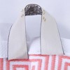100% Cotton Medium Weight Floral Infinity Trim 3 Piece Bathroom Towel Set by Blue Nile Mills - 4 of 4