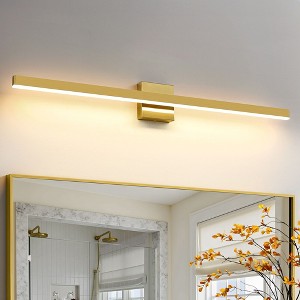 KAISITE 24in Gold Bathroom Vanity Light with 5 CCT Adjustable LED - 1 of 4