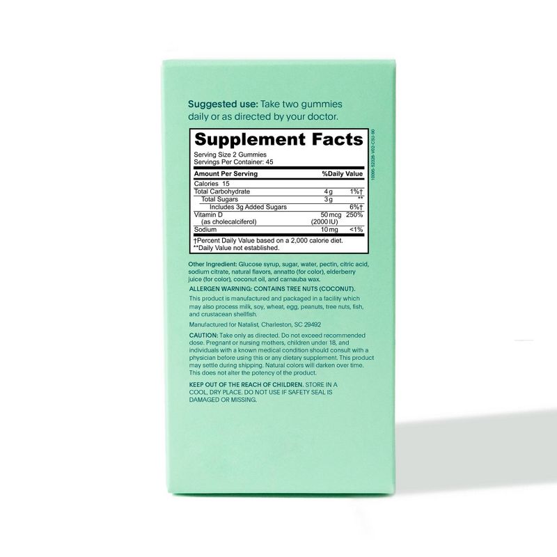 Natalist Vitamin D3 Gummies - 90ct, 4 of 5
