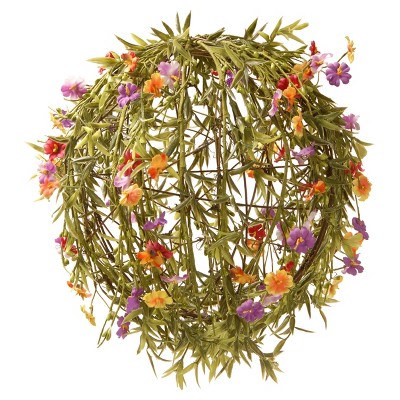 12" Garden Accents Artificial Flower Ball - National Tree Company