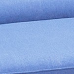 blue cushion/brown wicker