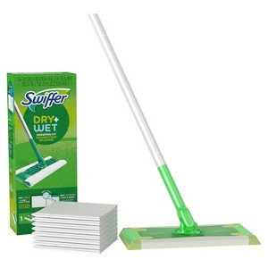 Swiffer Sweeper Dry + Wet Multi Sweeping Kit (1 Sweeper, 7 Dry Cloths, 3 Wet Cloths) - 1 of 4