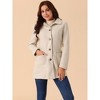 Seta T Women's Winter Overcoat Mid-Long Casual Notch Lapel Single-Breasted Peacoat - 3 of 4