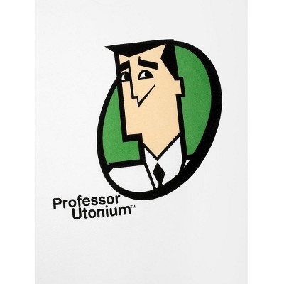 Powerpuff Girls Professor Utonium Crew Neck Short Sleeve White Adult T ...