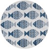 Unique Loom Outdoor Coastal Pesci Fishes Woven Area Rug - 2 of 4