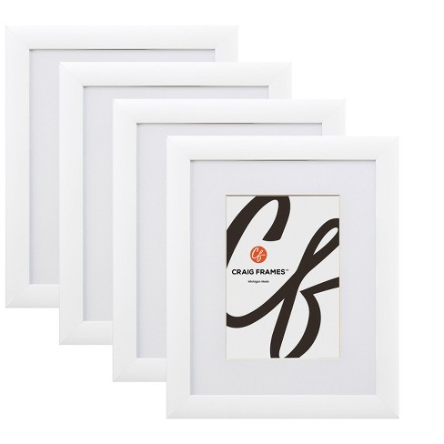 Craig Frames Contemporary 24x30 Inch White Picture Frame Set Matted For ...