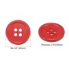 Unique Bargains Resin Craft Snap Round Flat 4-Hole Sewing Buttons 50 Pcs - 2 of 4