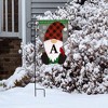 Briarwood Lane Fall Garden Flag 12x18 For Outdoor Winter Gnome Burlap Monogram Letter a For Fall Garden Flag Flags For Outside - 4 of 4