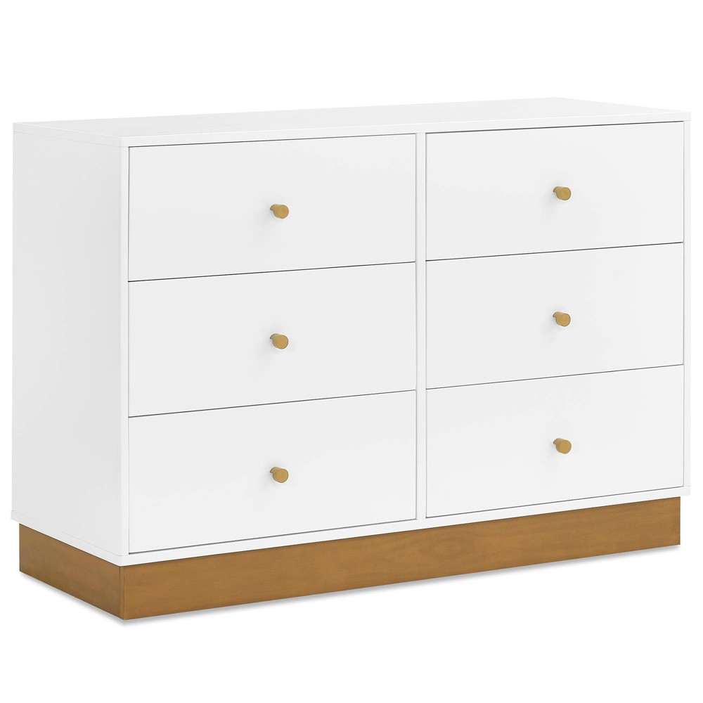 Photos - Dresser / Chests of Drawers Delta Children James 6 Drawer Dresser - Bianca White with Acorn