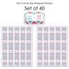 Big Dot of Happiness Chevron Gender Reveal - Mini Candy Bar Wrapper Stickers - Gender Reveal Small Favors - 40 Count - 3 of 4