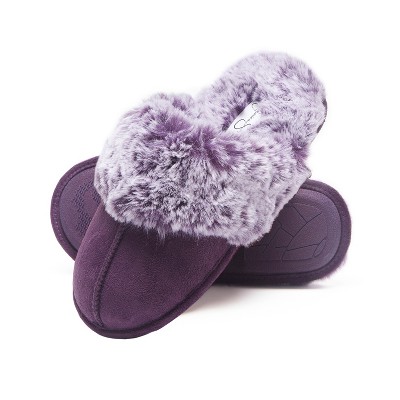 Jessica Simpson Womens Micro-Suede Scuff Slipper