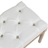 NicBex Storage Bench Modern 32" Tufted Foot Stool with Upholstered Bench with Wood Legs for Bedroom and Entryway - 2 of 4