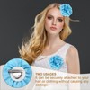 Unique Bargains Satin Flower Durable Elegant Large Peony Floral Lapel Brooch Pin - 4 of 4