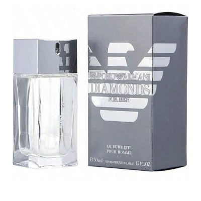 Emporio Armani Diamonds By Giorgio Armani Men Guaiac Wood, Bergamot, Sichuan Pepper, Cedar, Vetiver, Amber, Cacao Edt Spray 1.7 Oz