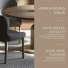 Maven Lane Mila Contemporary Round Wooden Dining Table in Refined Grey Finish - 4 of 4
