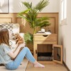 Tangkula Furniture Style Dog Crate Cage End Table w/ Lockable Door Chew-proof Metal Grid - 3 of 4