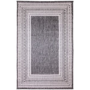 Liora Manne Malibu  Indoor/Outdoor Rug  Charcoal.. - 1 of 4
