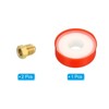 Unique Bargains Brass Reducer Gas Hex Coupling 45 Degree Flare Thread Tube Fittings - 3 of 4