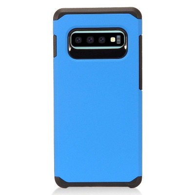Insten Hard Dual Layer TPU Case For Samsung Galaxy S10 Plus - Blue by Eagle