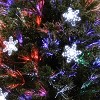 National Tree Company 4 ft Fiber Optic Fireworks Tree with Snowflakes - 3 of 3