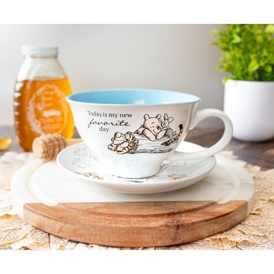 Winnie the Pooh Ceramic Teacup and Saucer Set