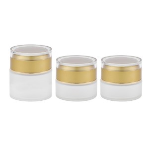 Unique Bargains Frosted Glass Dispensing Bottle for Bathroom 0.7oz 3 Pcs - 1 of 4