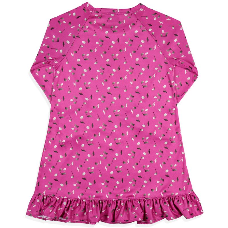 Dreamworks Trolls Toddler Girls' Poppy Rock Sleep Pajama Dress Nightgown Pink, 4 of 5