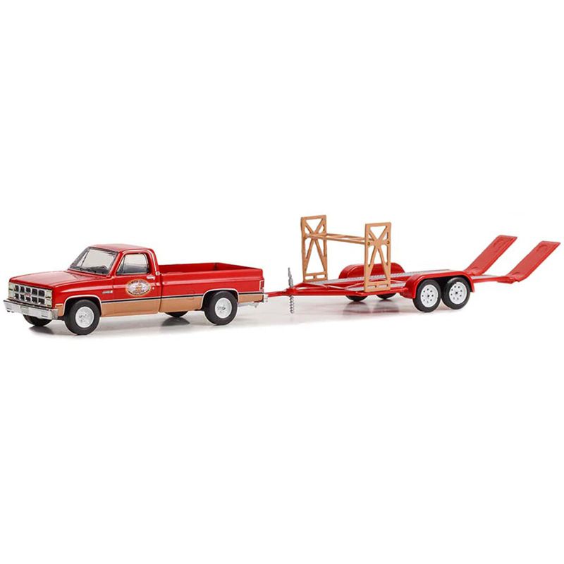 1982 GMC K-2500 Sierra Grande Wideside Pickup Truck Red and Beige with Black Stripes 1/64 Diecast Model Car by Greenlight, 2 of 4