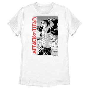 Womens Attack on Titan Eren Jaeger Panel T Shirt - 1 of 4