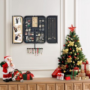 Hanging Jewelry Organizer, Wall Mounted Jewelry Organizer Jewelry Cabinet Holder - 1 of 4