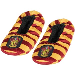 Harry Potter Slippers House Crest Slipper Socks No-Slip Sole - 4 Houses Available - 1 of 4