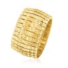 Ross-Simons Italian 18kt Yellow Gold Over Sterling Silver Cleopatra Ring - 3 of 4
