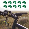Unique Bargains Road Bicycle Bike MTB Brake Cable Derailleur Line Case C Shape Clips Green 10 Pcs - 2 of 4