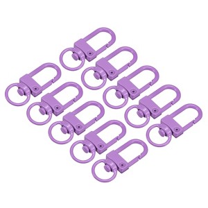Unique Bargains DIY Craft Key Organization Lobster Claw Lanyard Swivel Clasps 1.3" x 0.51" 16 Pcs - 1 of 4