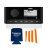 Fusion MS-RA60 Marine Stereo With Wireless Connectivity with 2 Pairs 49KM604WL KM 6.5" 4Ω Blue Lighted LED Marine Coaxial Speakers - Pair - 2 of 4