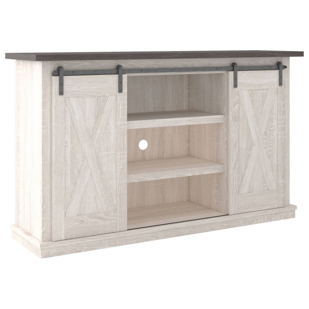 Photos - Mount/Stand Ashley Dorrinson Medium TV Stand for TVs up to 63" Two-Tone - Signature Design by 