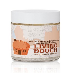 Living Dough Italian Sourdough Starter – Active Organic, Live Culture for Artisanal Baking: Bread, Pizza, Waffles, Pancakes & More - 1 of 4