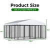 XBRIGH Large, medium and small black square dog crate for outdoor and lawn use with UV cover for outdoor backyard farms - 2 of 4
