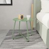 GRANDPATIO Designs Steel Patio Side Table, Weather Resistant Outdoor Round End Table - 2 of 4